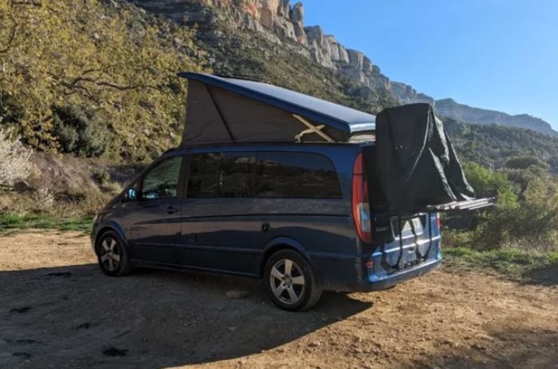 En venta Mercedes-Benz viano marco polo Azul 2006 Barcelona foto 3