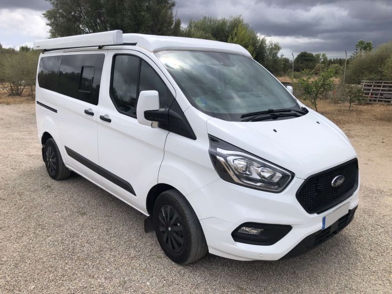 En venta Ford Transit Custom EcoBlue Hybrid Van 2.0 TDCI 96kW 280 L1 MHEV Trend. Blanco 2020 Illes Balears foto 2